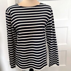 Saint James Top Breton Meridien Moderne Blue White Stripe Unisex French Sailor